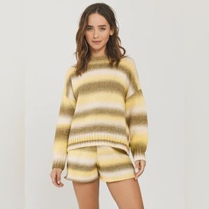 Something Navy Poppy Ombre Sweater- L